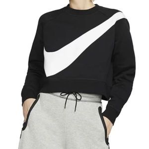 Women's Nike Swoosh Fleece Crop Sweatshirt